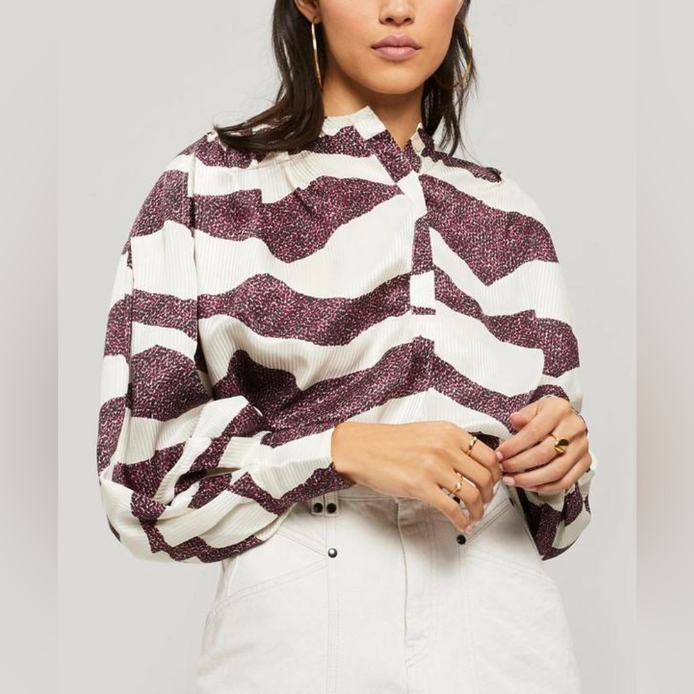 Isabel Marant Rosy Jacquard Blouse. Size EU 42